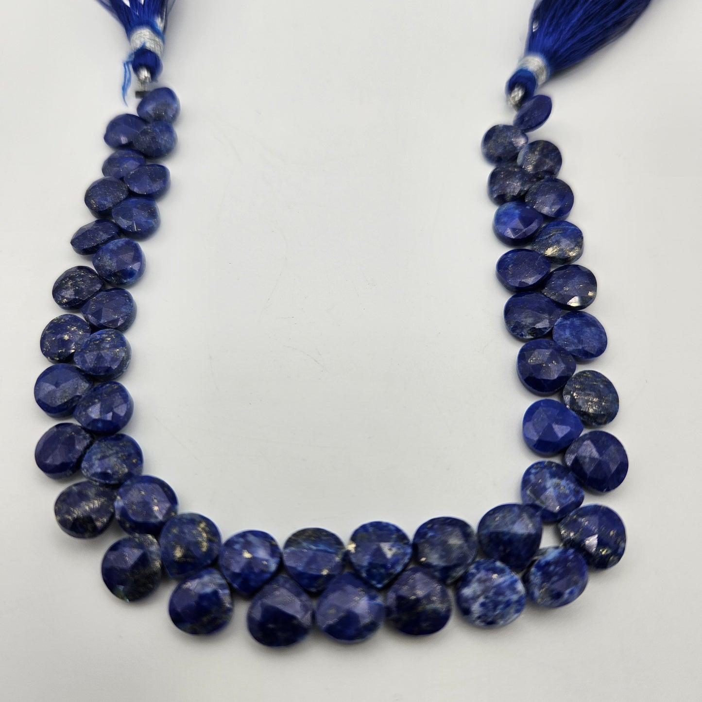 3x6mm Faceted Lapis Lazuli Top Drill Bead Strand.