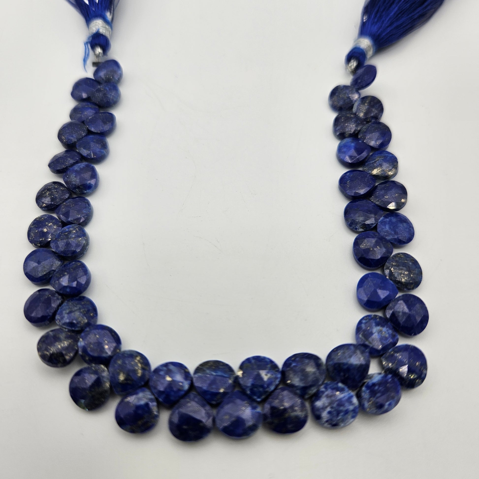 3x6mm Faceted Lapis Lazuli Top Drill Bead Strand.