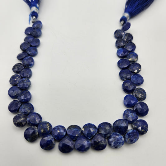 3x6mm Faceted Lapis Lazuli Top Drill Bead Strand.