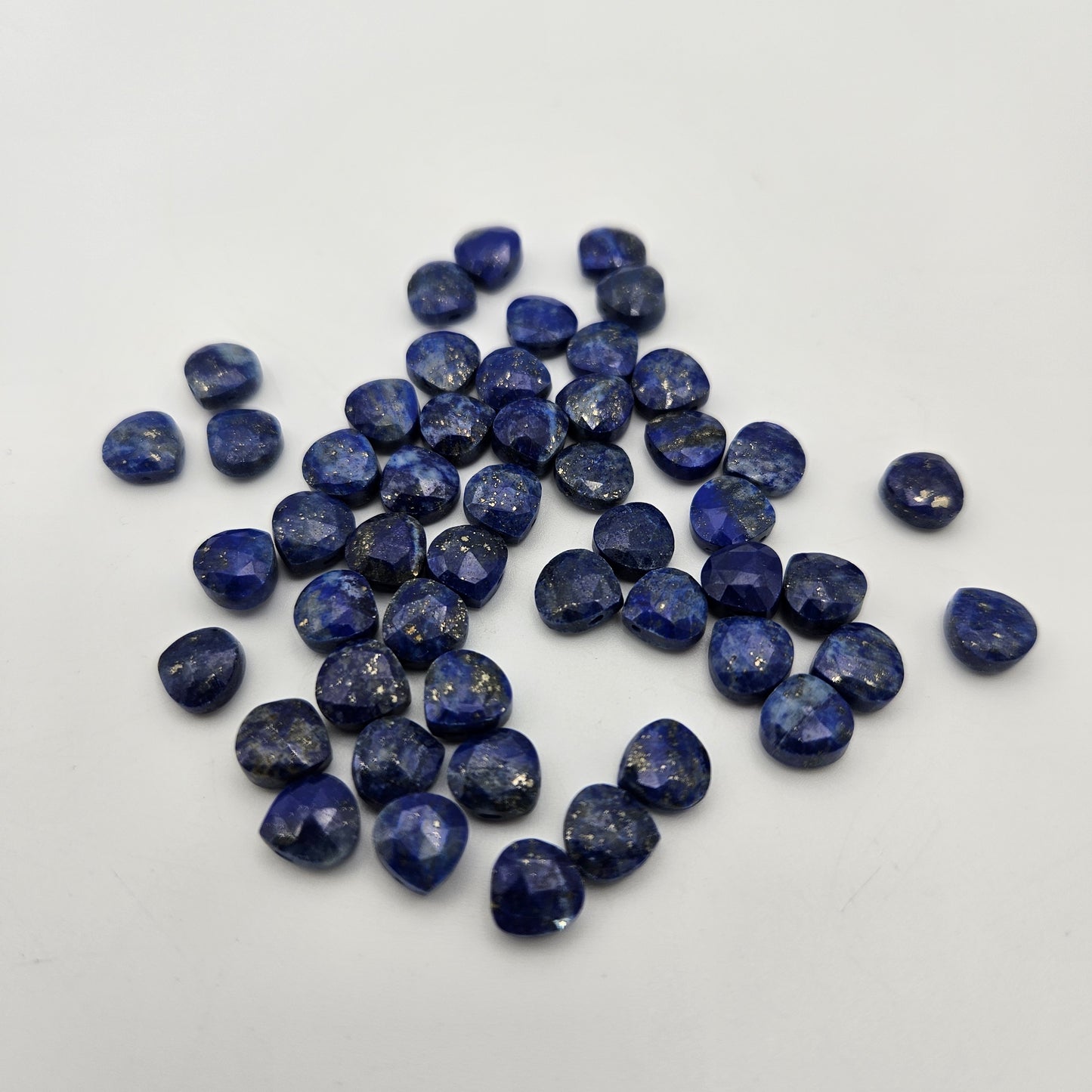 3x6mm Faceted Lapis Lazuli Top Drill Single Bead.