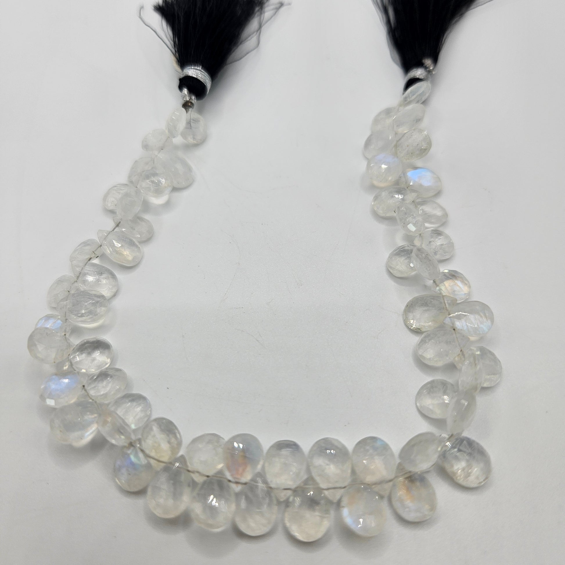 3x6mm Faceted Moonstone Top Drill Bead Strand.