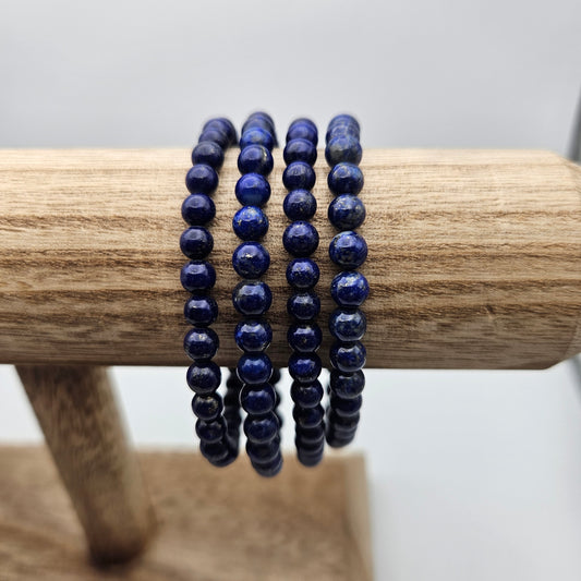 4-5mm Lapis Lazuli Stretch Bracelet.