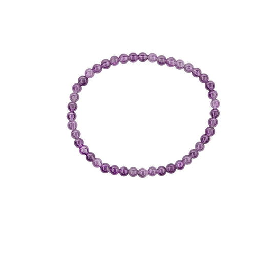 4mm Amethyst Stretch Bracelet.