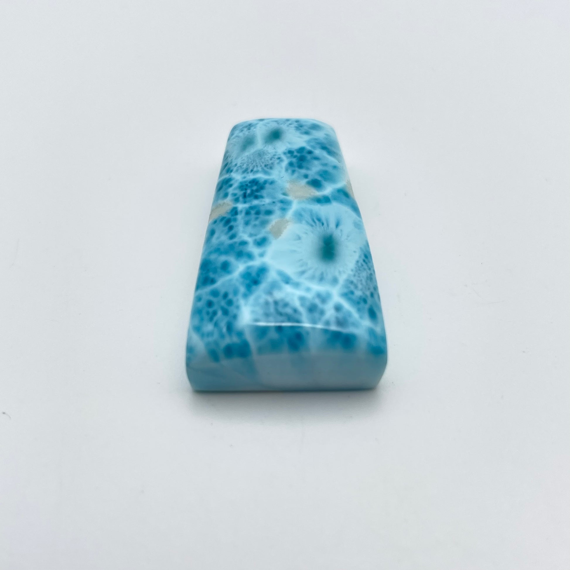 Larimar Cabochon 36x18mm With Hole