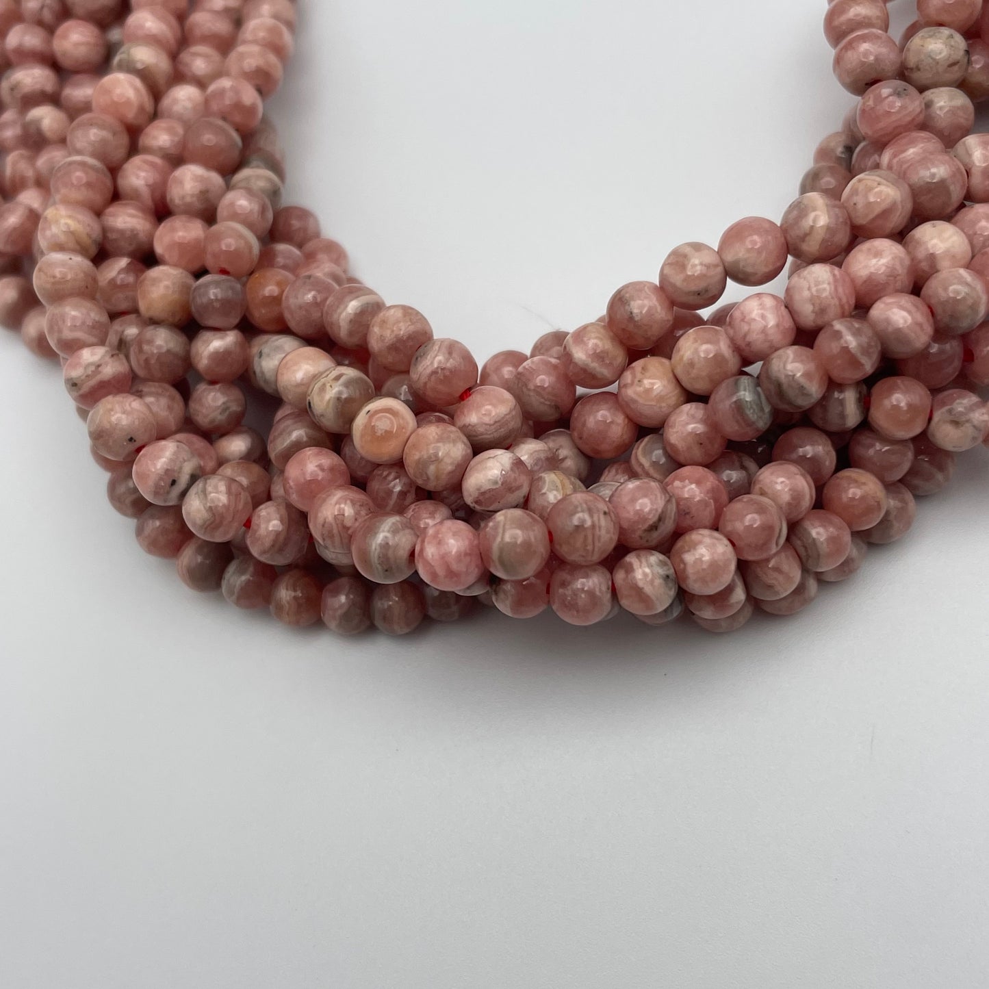 5mm Rhodochrosite Round Smooth