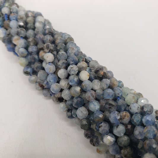 4mm Kyanite Faceted Bead Strand.