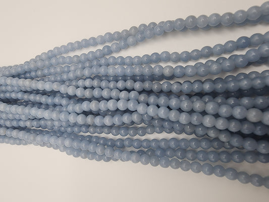 4mm Angelite Round Bead Strand.