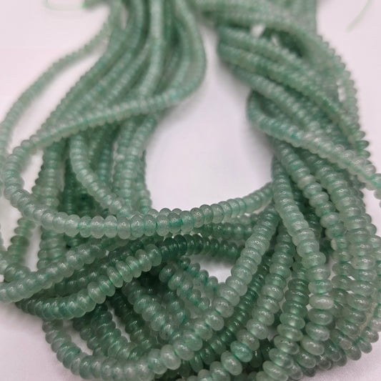 4mm Aventurine Rondelle Bead Strand.