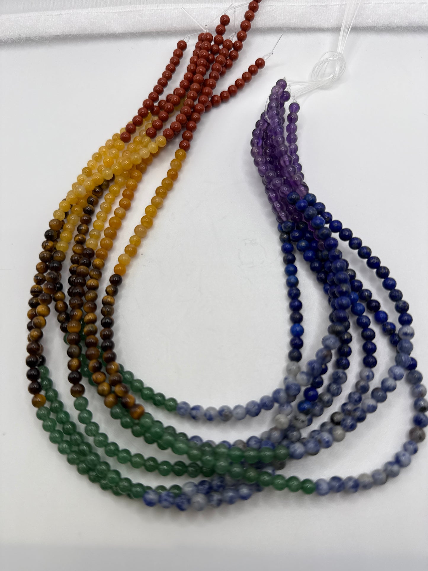 4mm Chakra Round Smooth Beads.