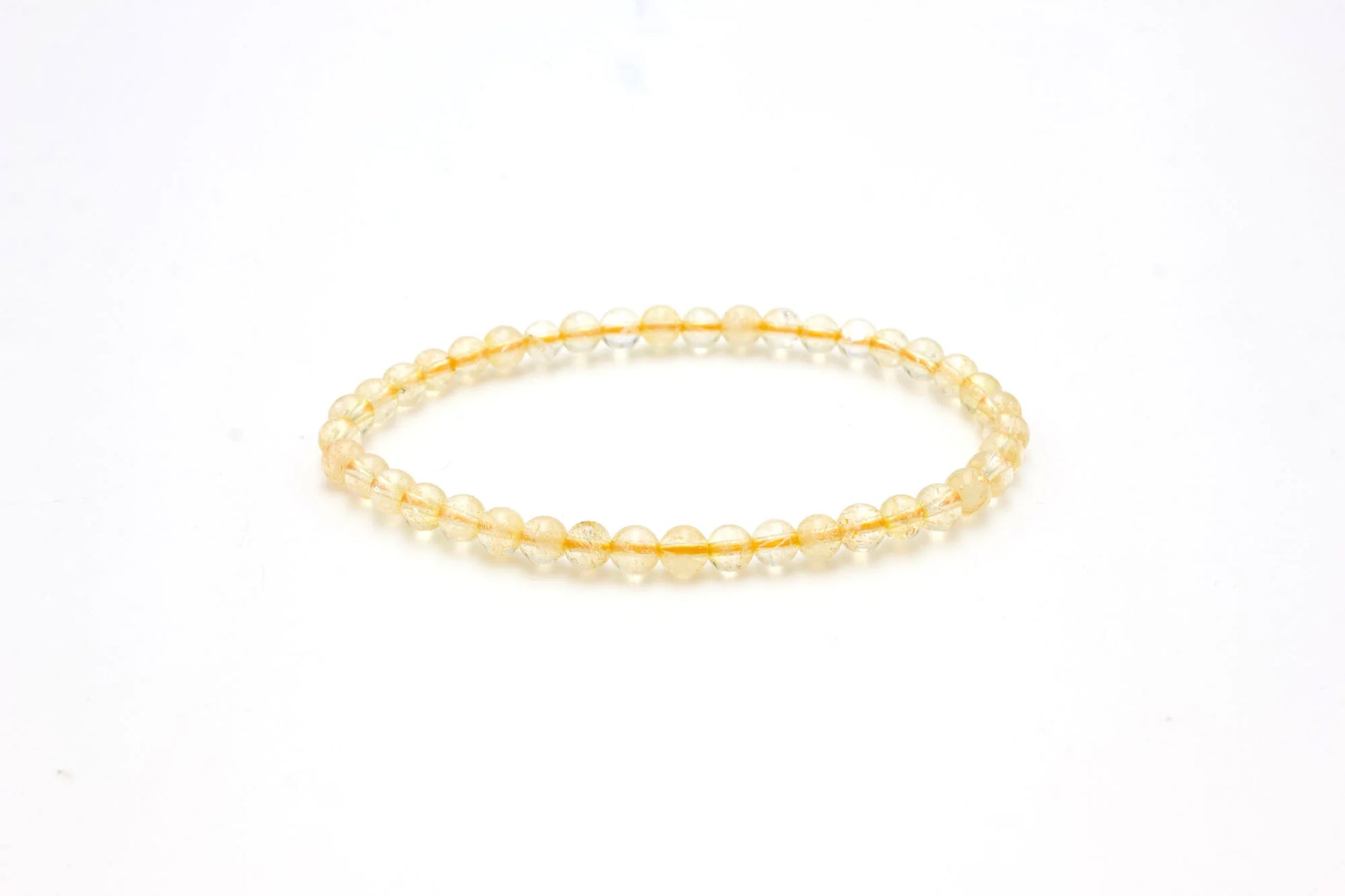 4mm Citrine Stretch Bracelet.