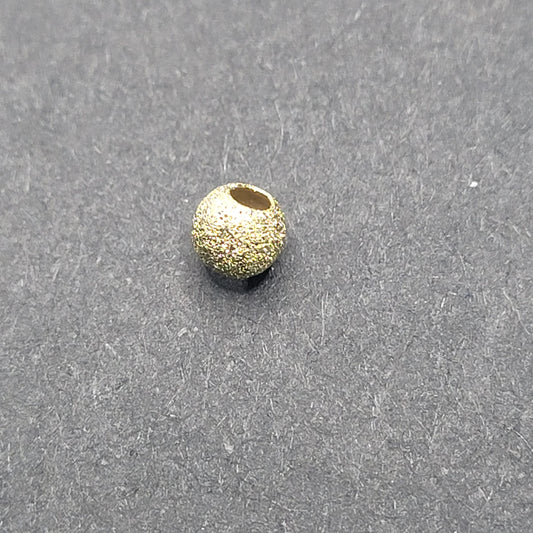 4mm Gold Filled Stardust Round Bead sold Individually.