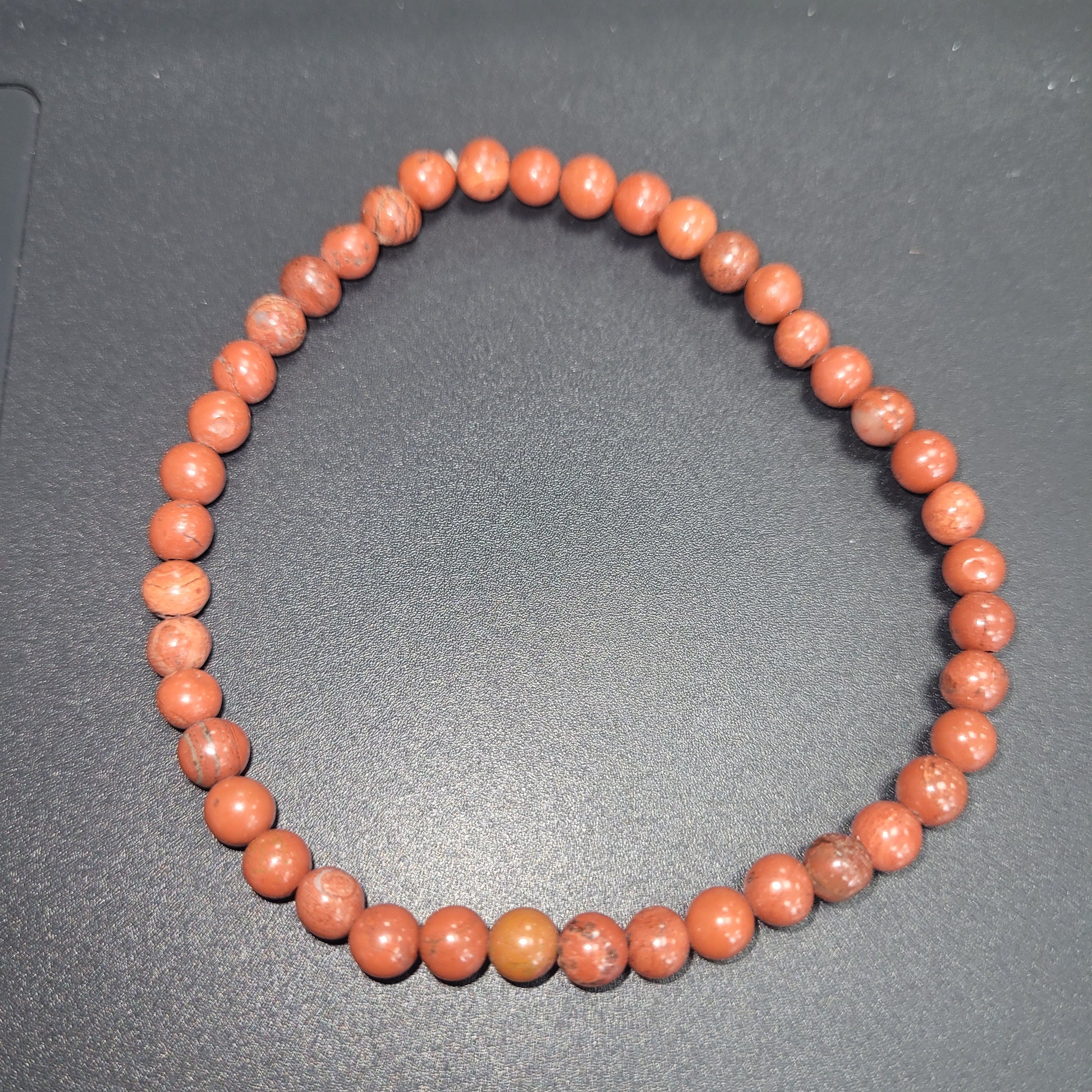 4mm Red Jasper Stretch Bracelet