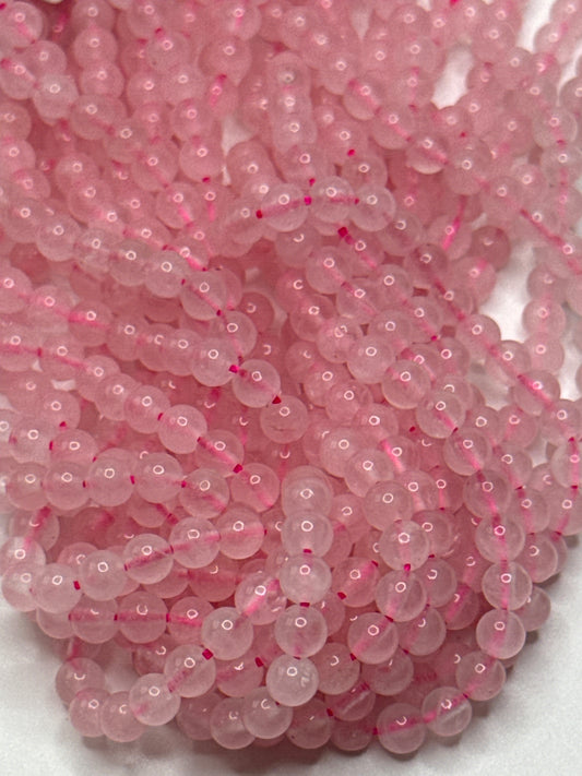 4mm Rose Quartz Round Beads.