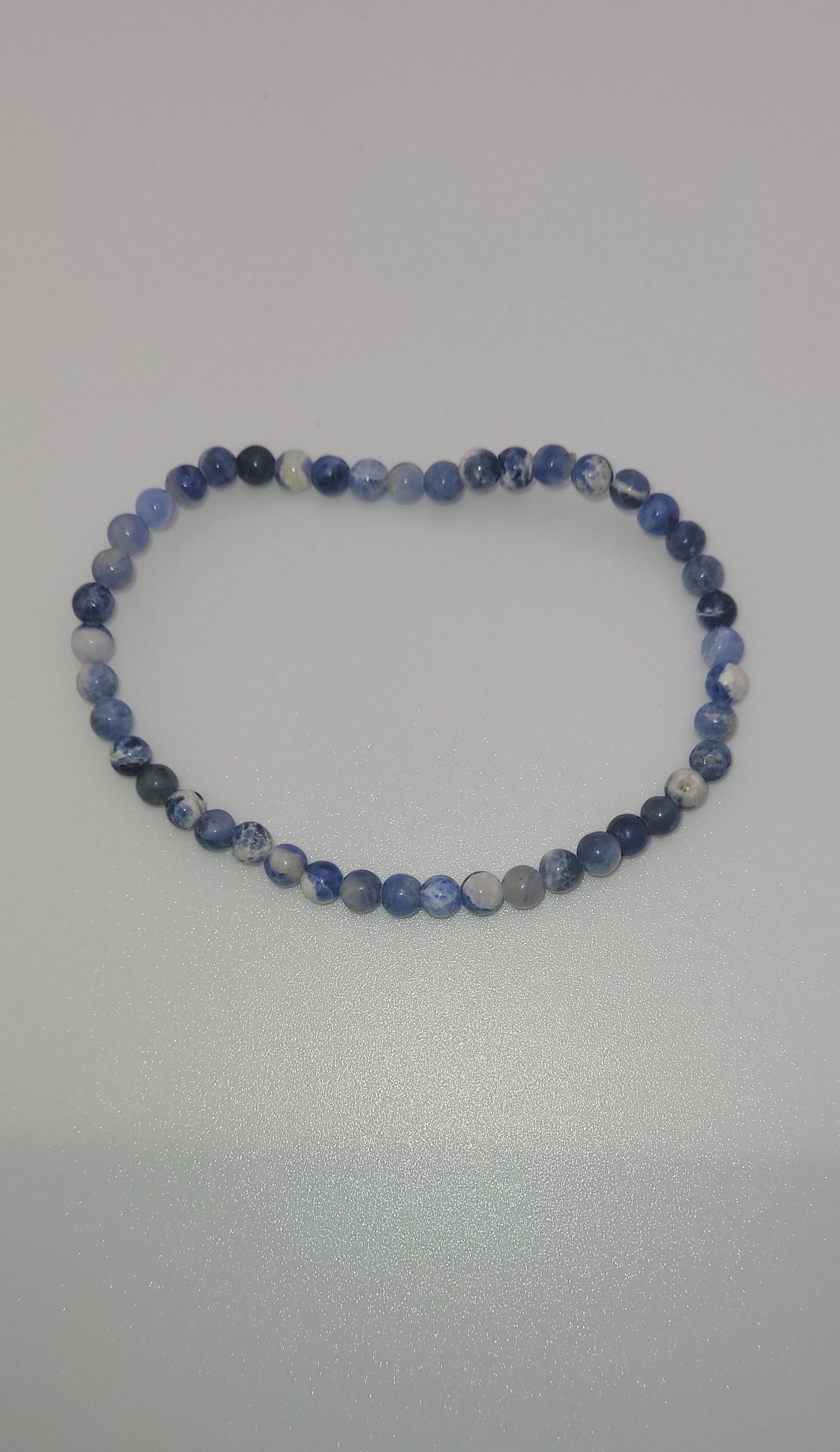 4mm Round Sodalite Stretch Bracelet