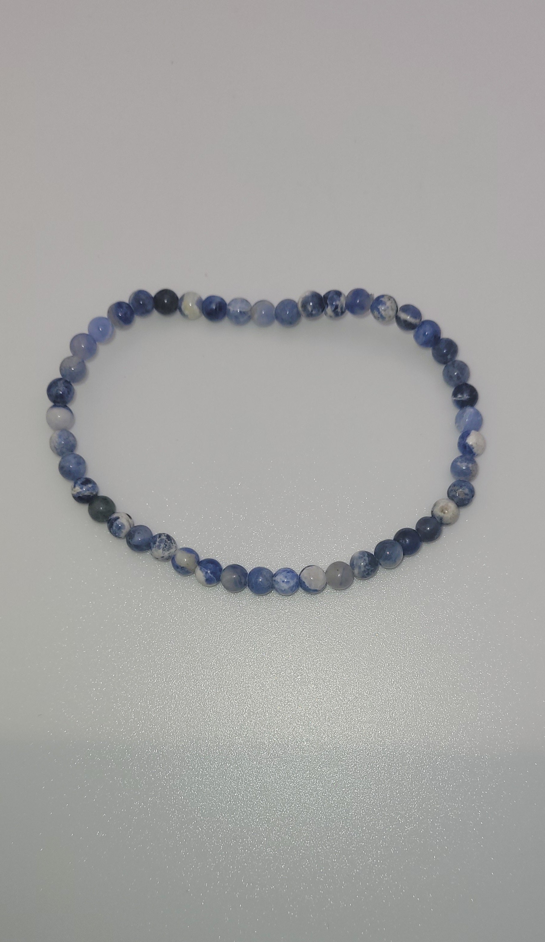 4mm Round Sodalite Stretch Bracelet