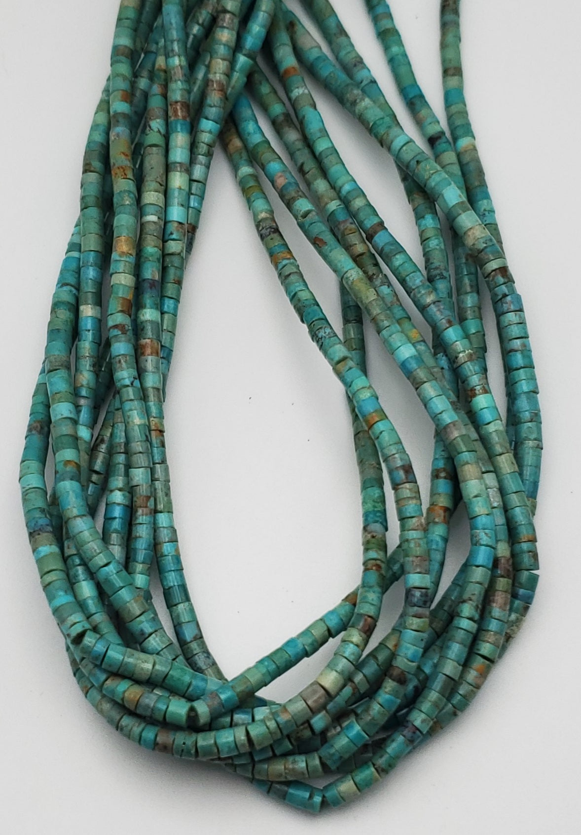 4mm Turquoise Heishi Bead Strand.