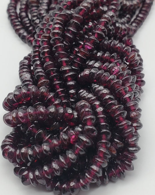 5mm Garnet Chip Bead Strand.