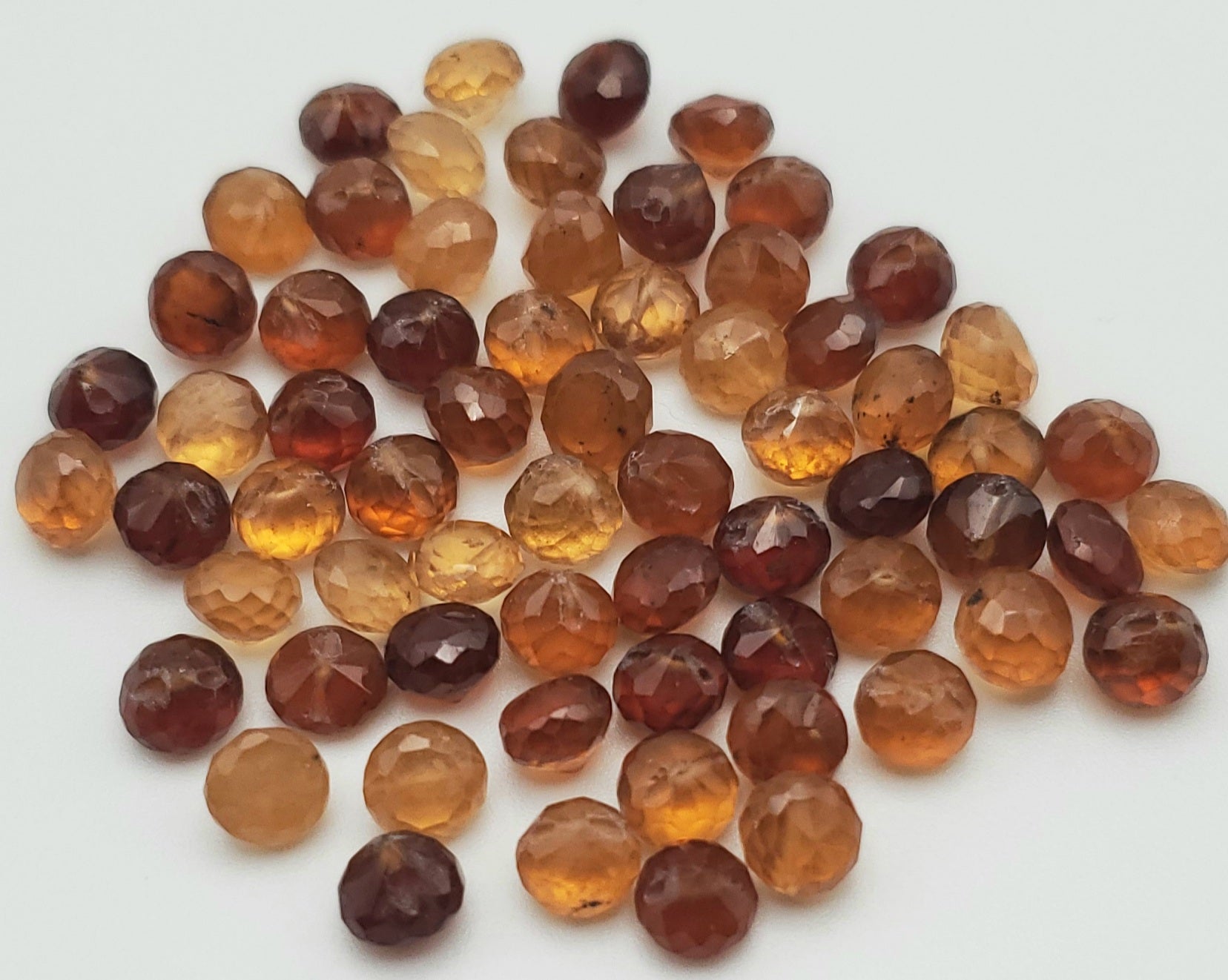 5mm Hessonite Garnet Top Drill Bead.
