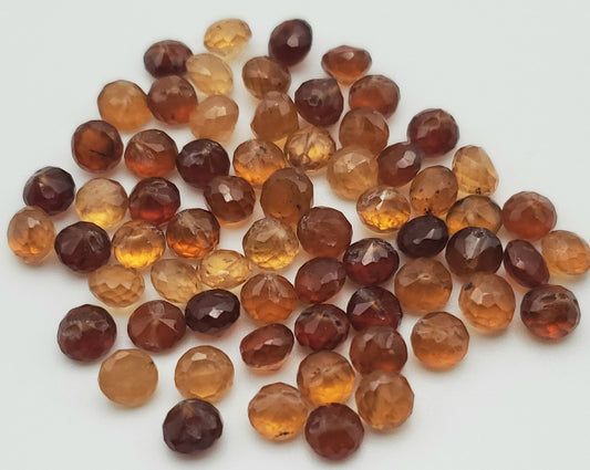 5mm Hessonite Garnet Top Drill Bead.