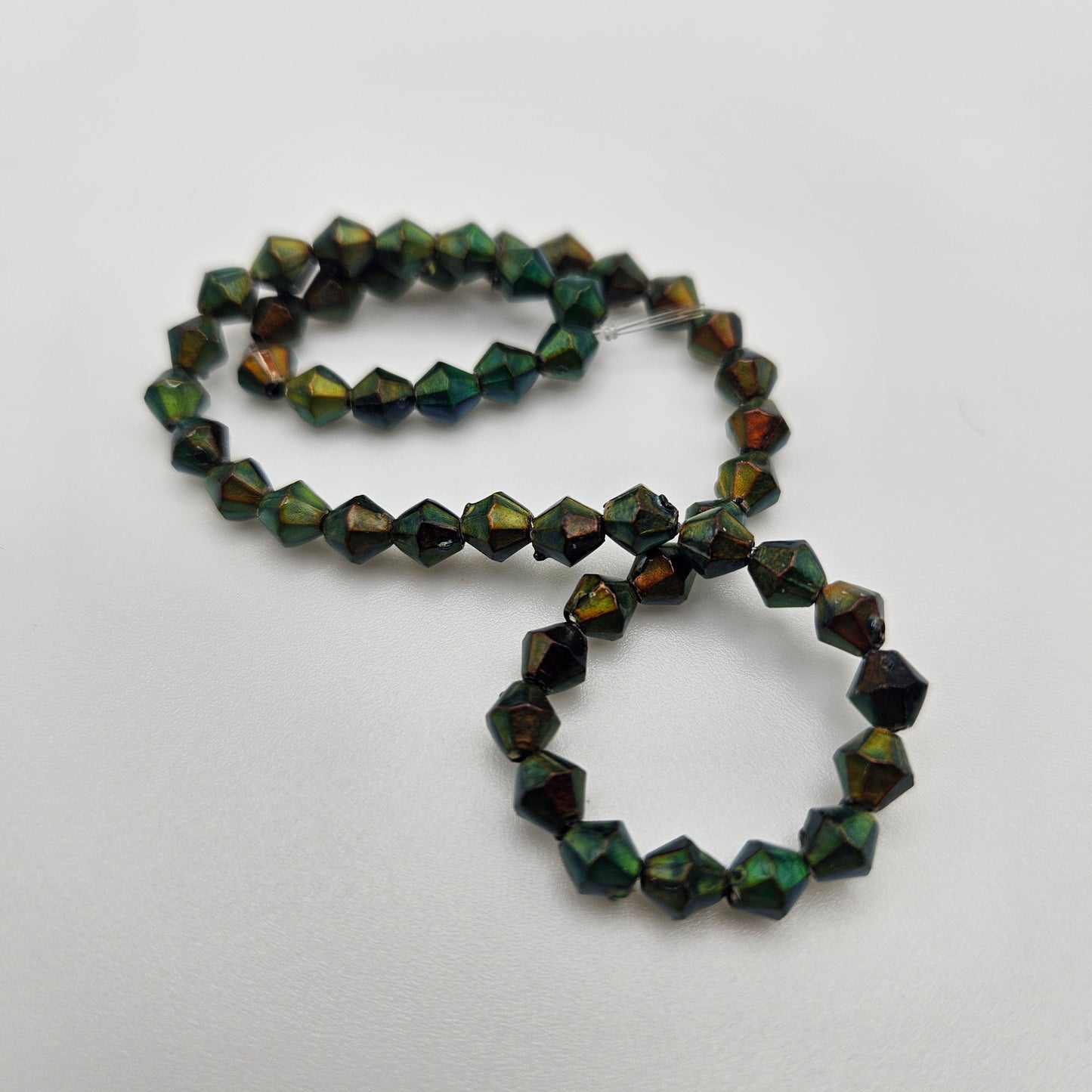 5mm Mood Beads Strand 6 inches Bicone.