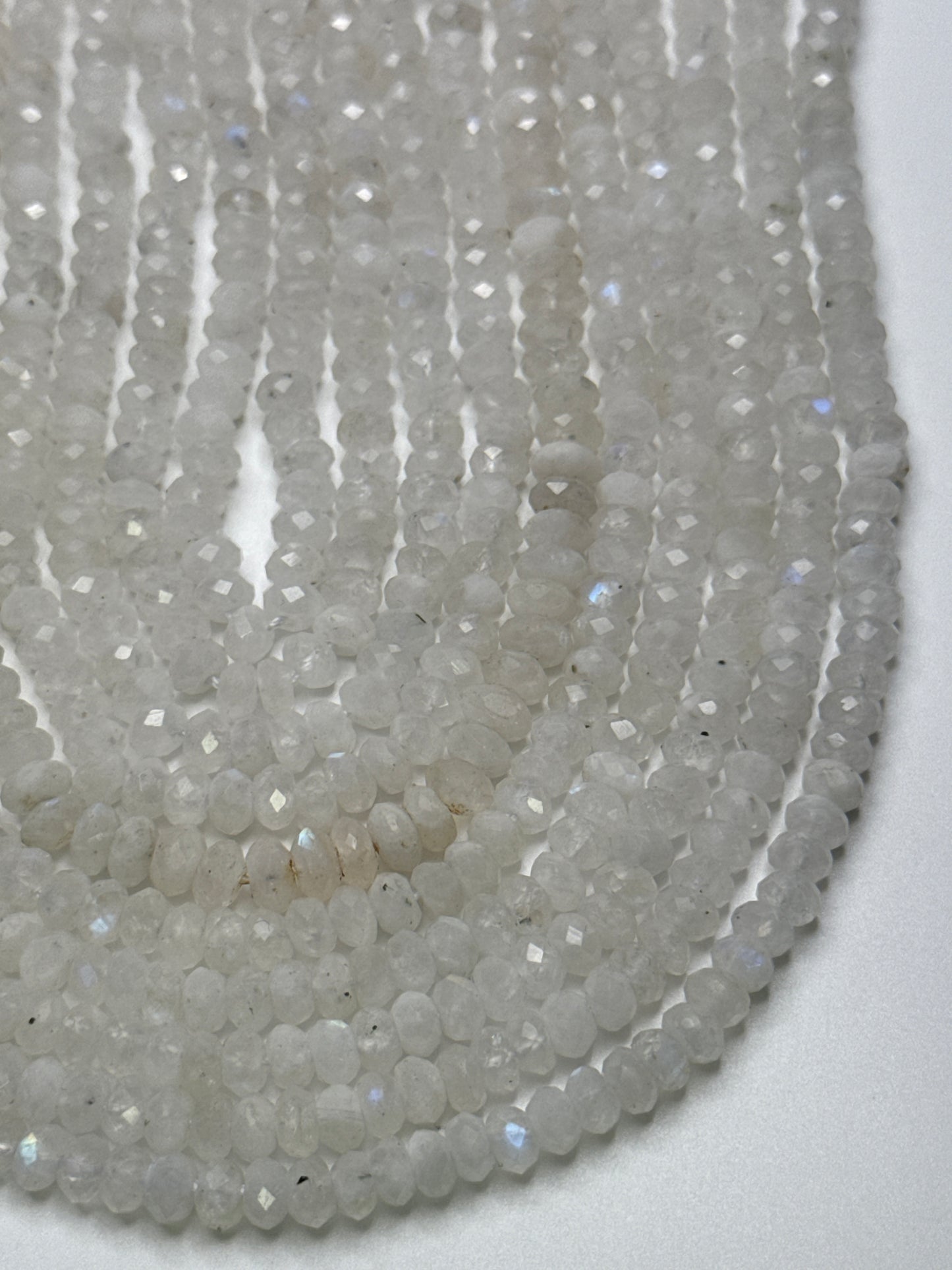 5mm Moonstone Faceted Rondell.