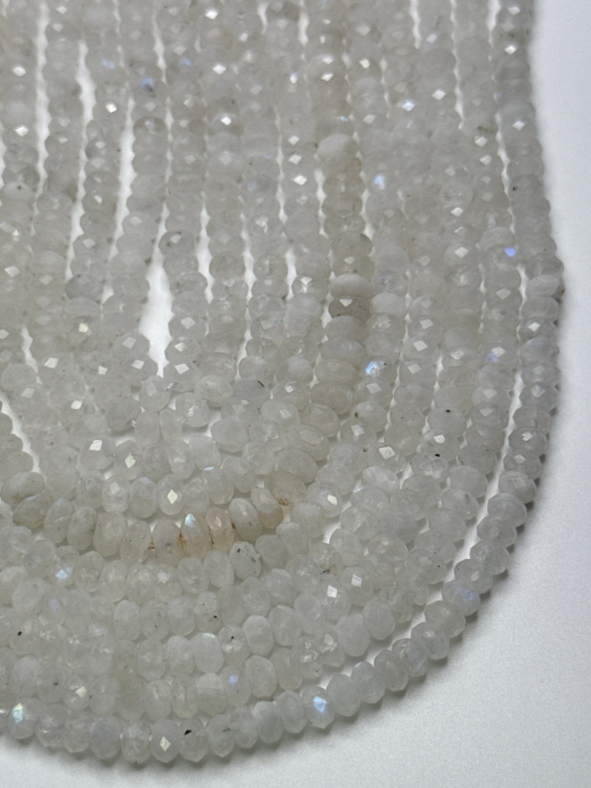 5mm Moonstone Faceted Rondell.