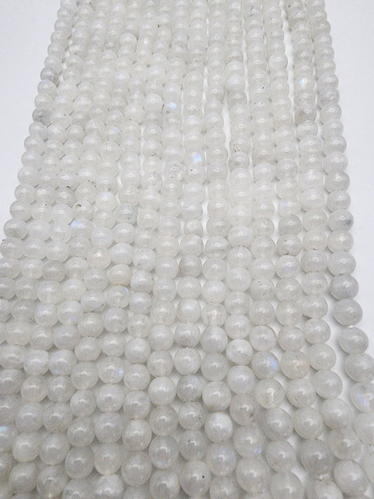 5mm Moonstone Round Bead Strand.