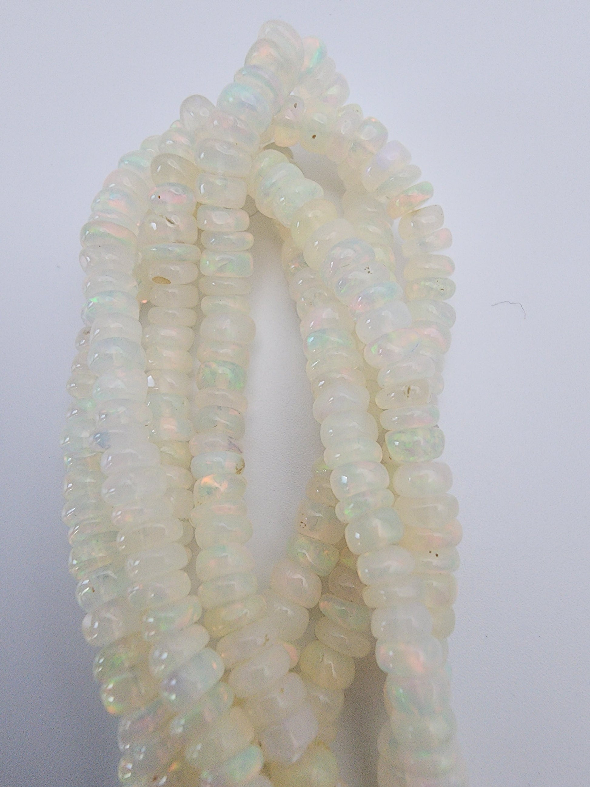 5mm Opal rondelle Bead Strand.