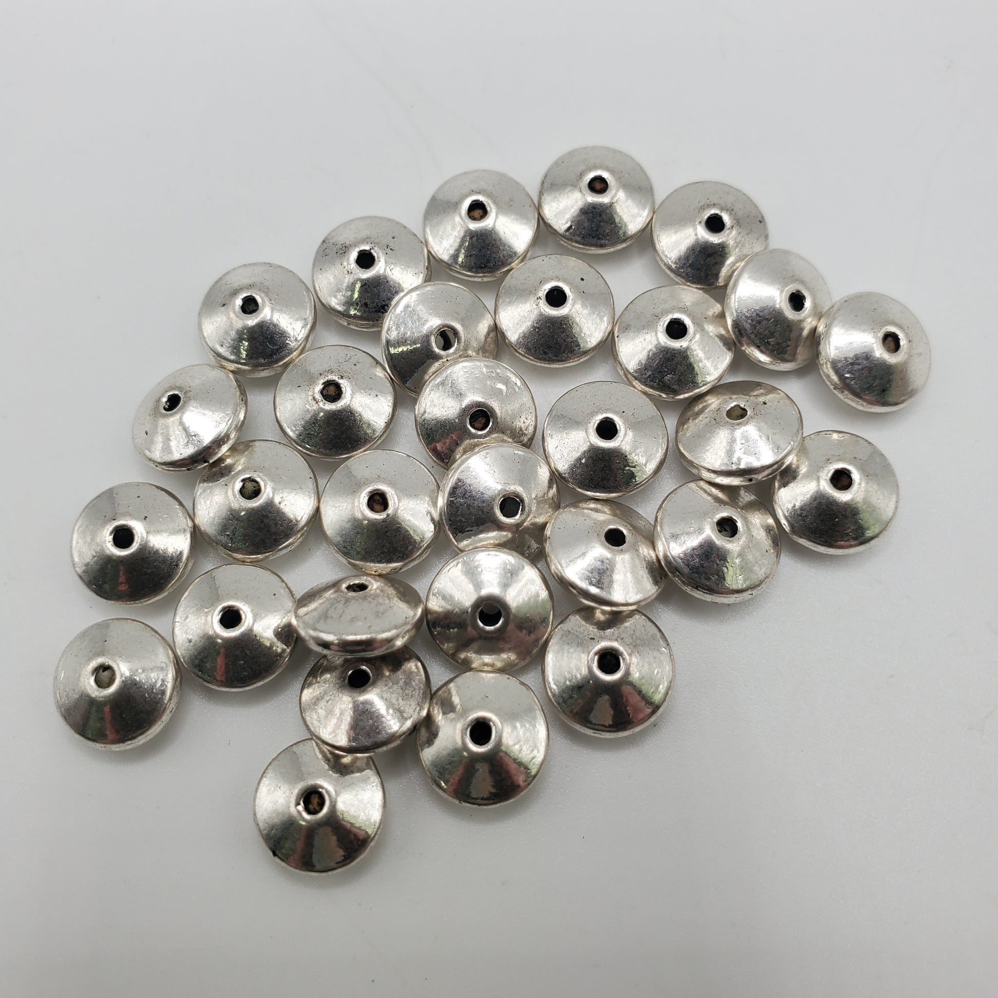 5mm Pewter Disc Bead.
