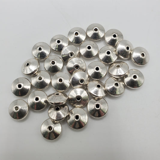 5mm Pewter Disc Bead.