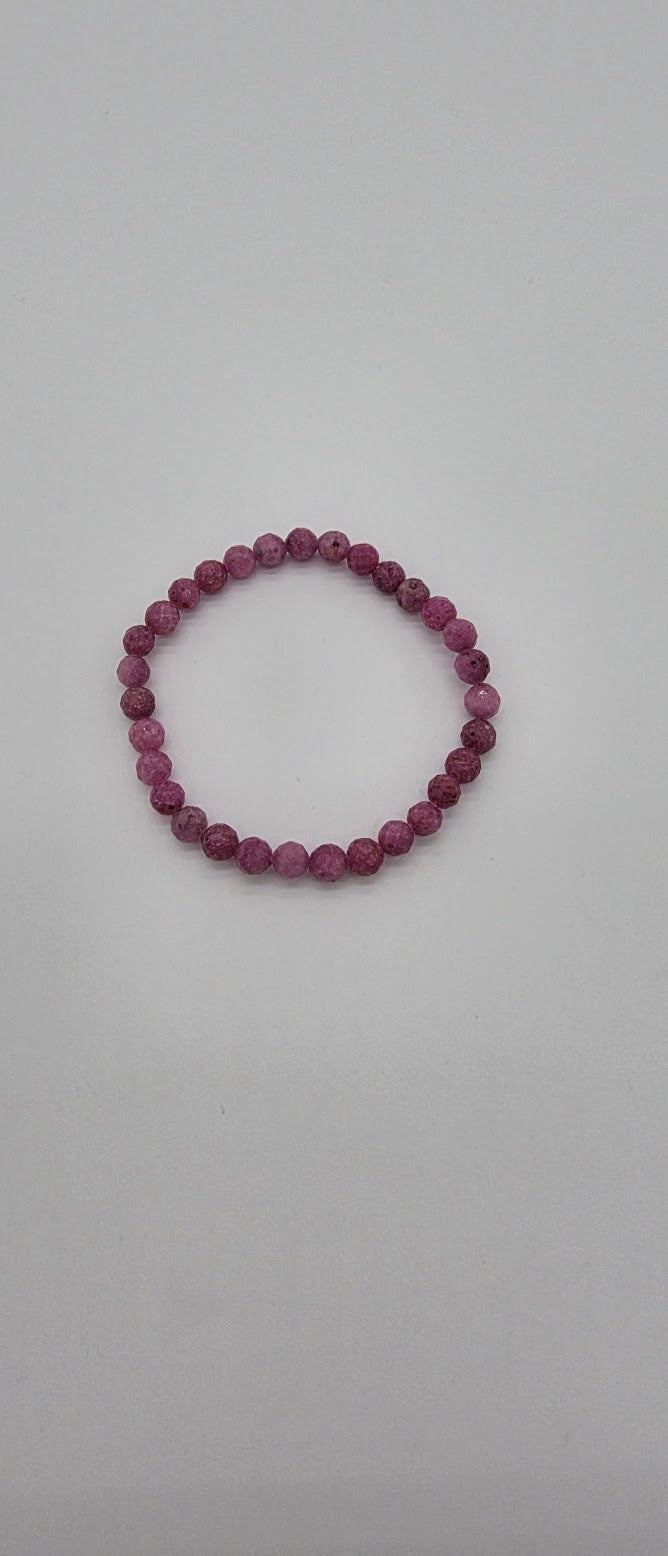 5mm Ruby Stretch Bracelet.