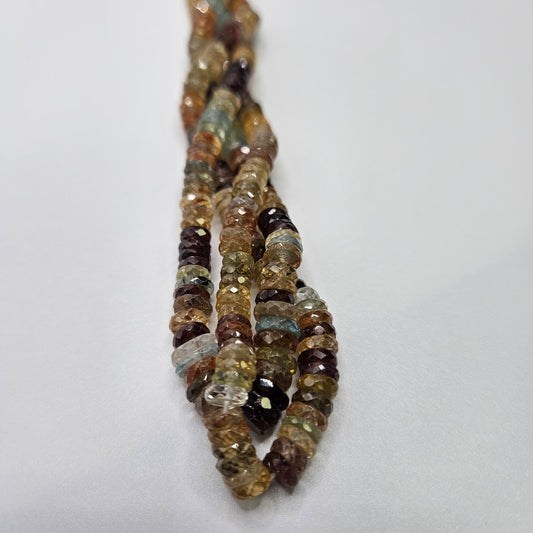 5mm Zircon Faceted Strand.