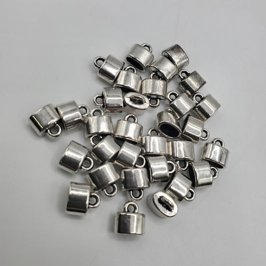 5x7mm Pewter End Cap, 4x6 inner.