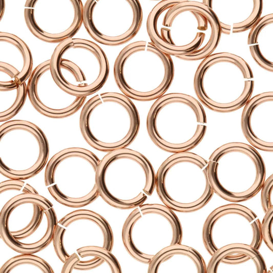 6MM Rose Gold JUMP LOCKS 18 GUAGE.