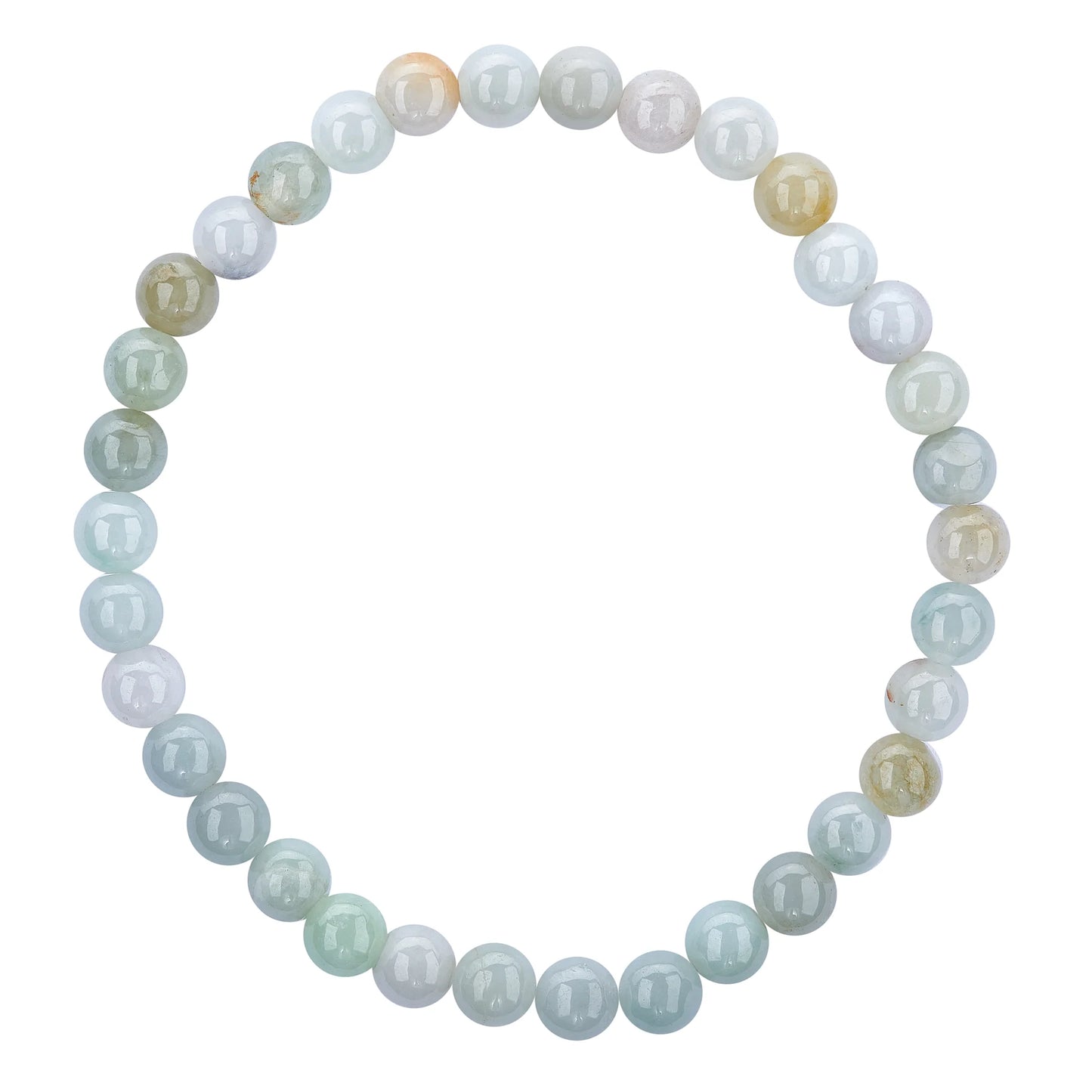 6mm Burmese Jade Stretch Bracelet.