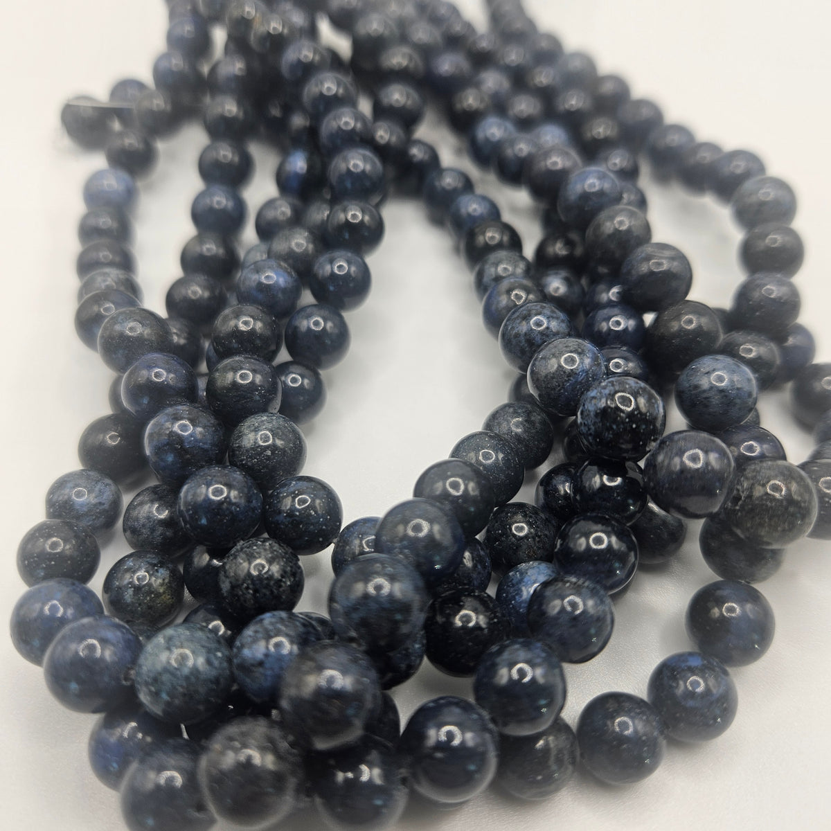 6mm Dumortierite Bead Strand.