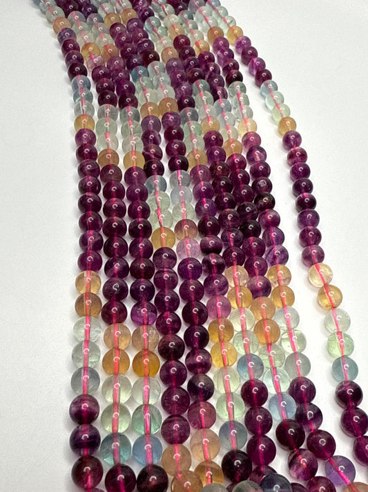 6mm Fluorite Round Smooth.