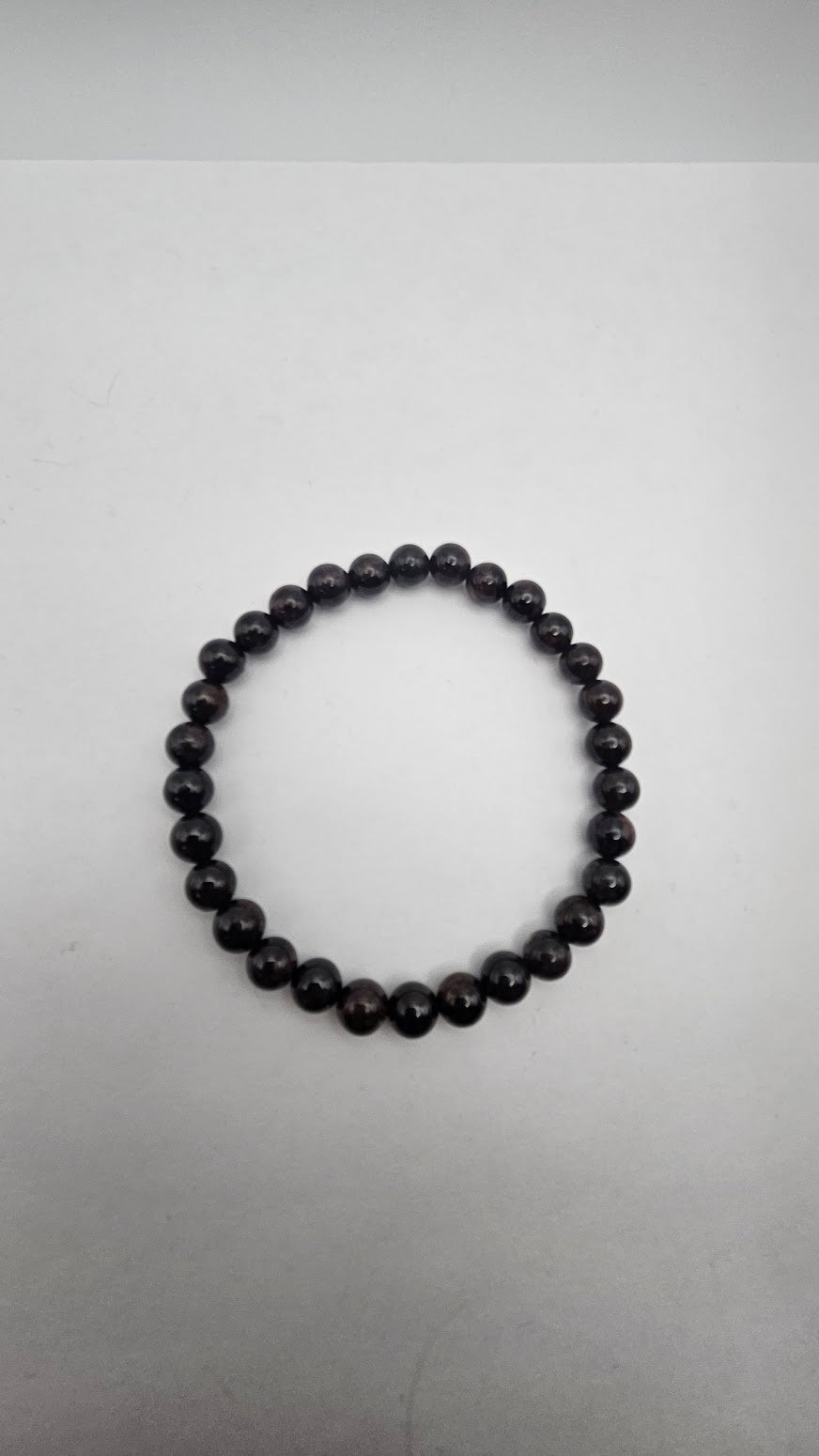 6mm Garnet Stretch Bracelet.