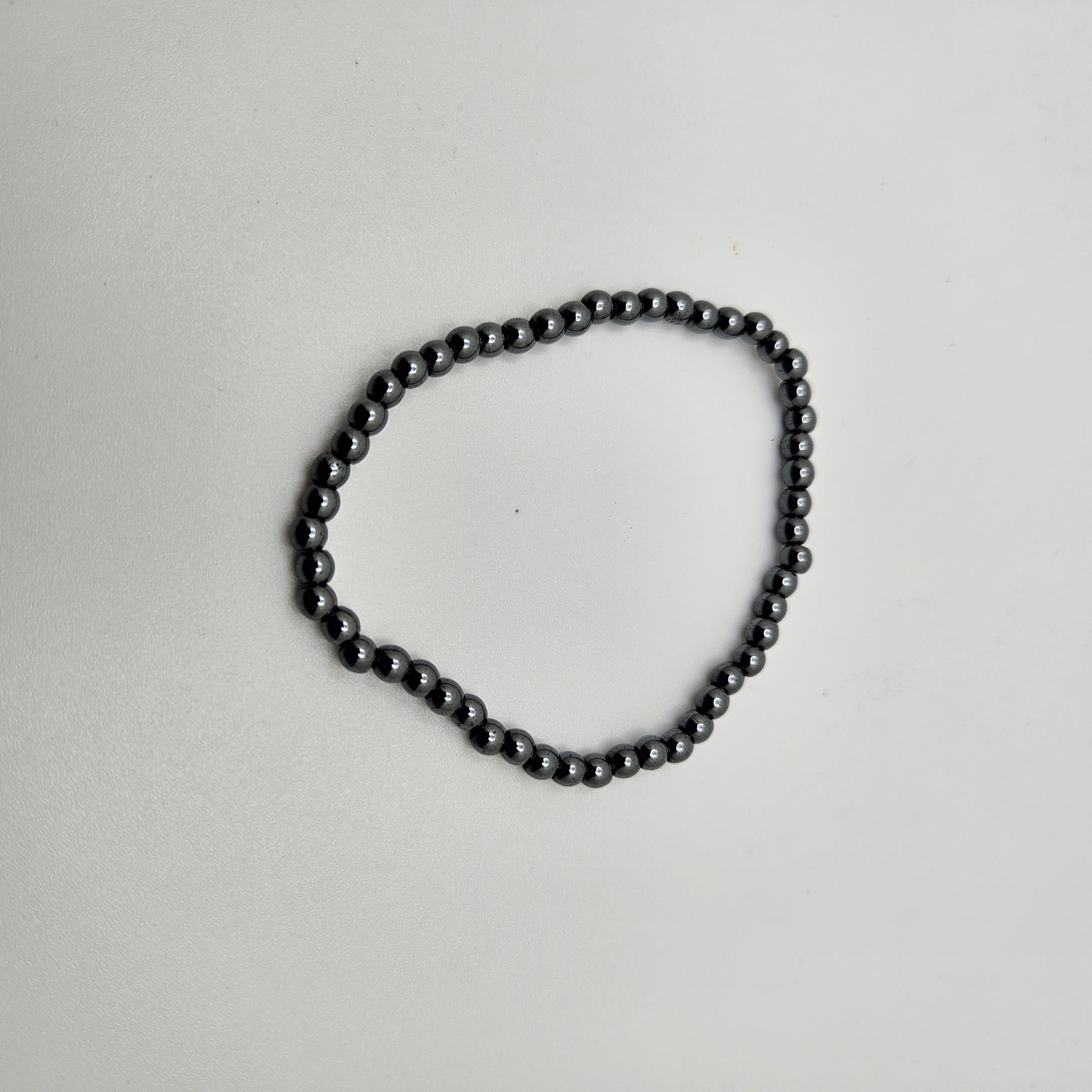 6mm Hematite Stretch Bracelet.