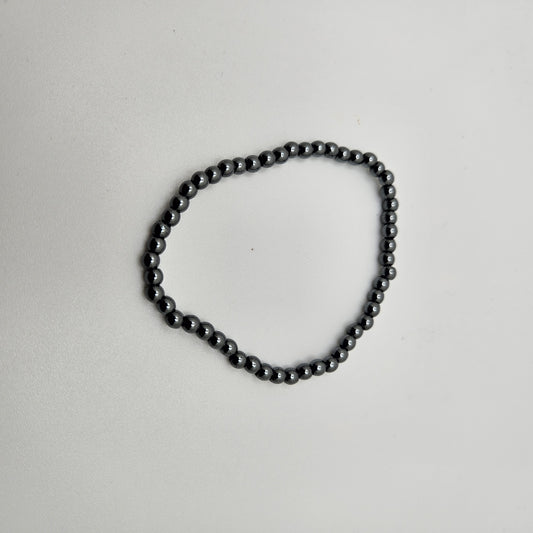 6mm Hematite Stretch Bracelet.