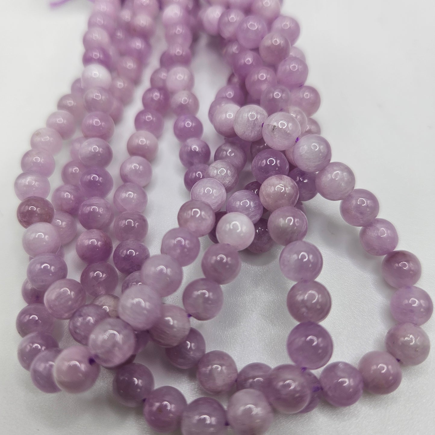 6mm Kunzite Round Bead Strand.