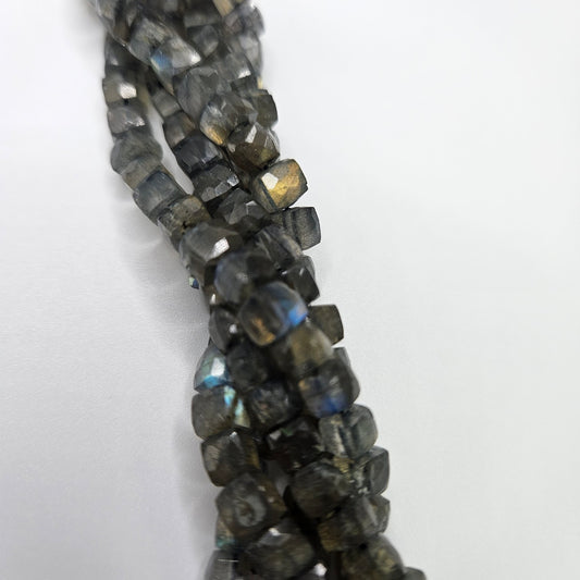 6mm Labradorite Square Faceted.