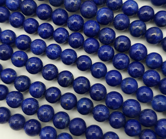 6mm Lapis Lazuli AA Round Bead Strand.