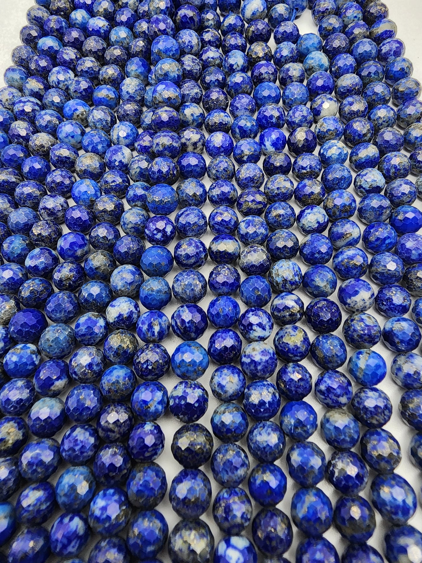 6mm Lapis Lazuli Faceted Bead Strand.