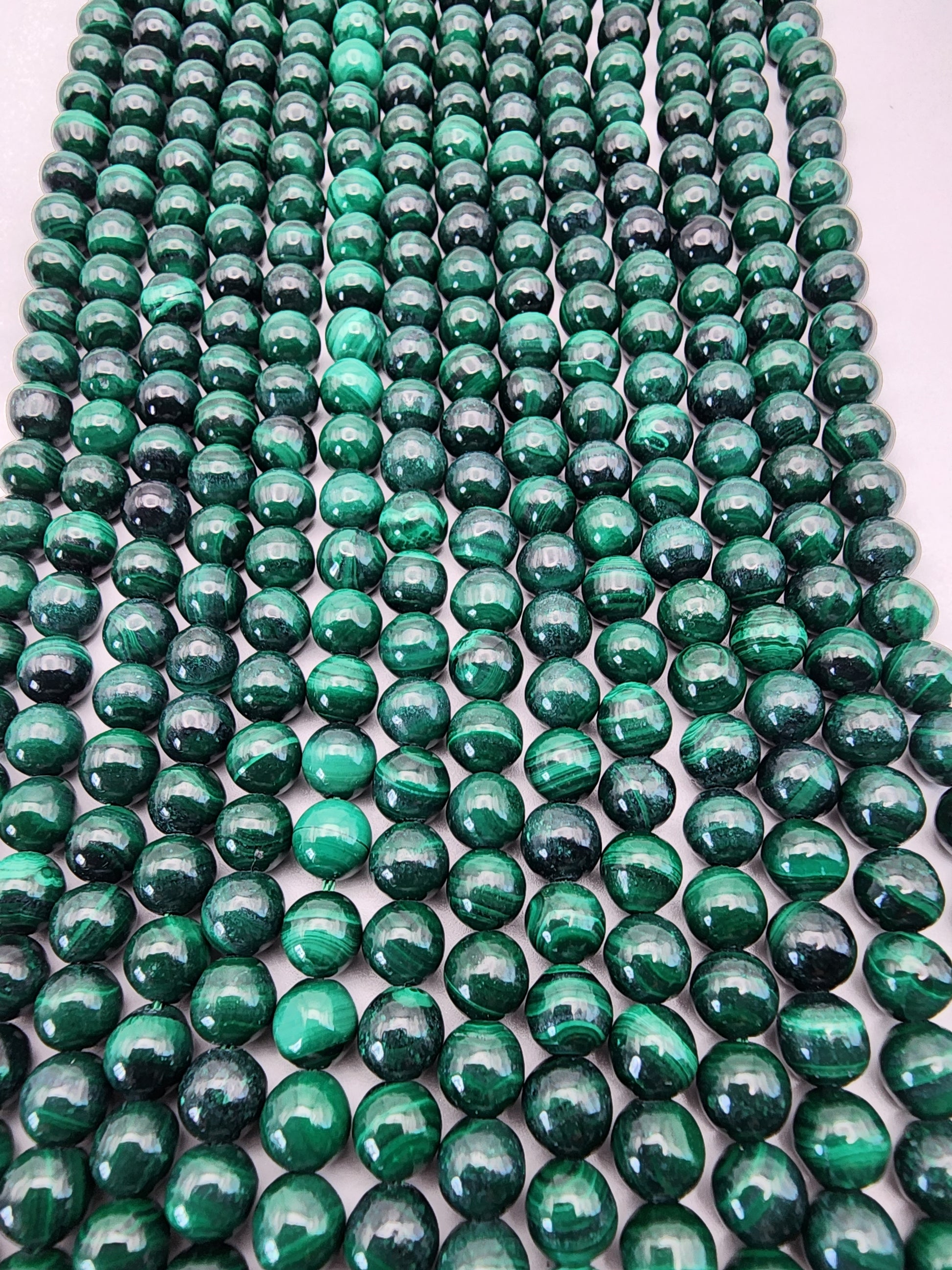 6mm Malachite Round Bead Strand.