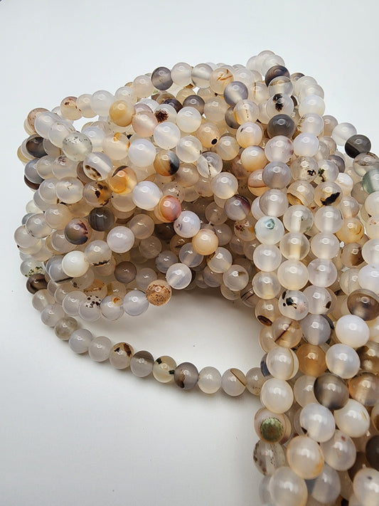 6mm Montana Agate Bead Strand.