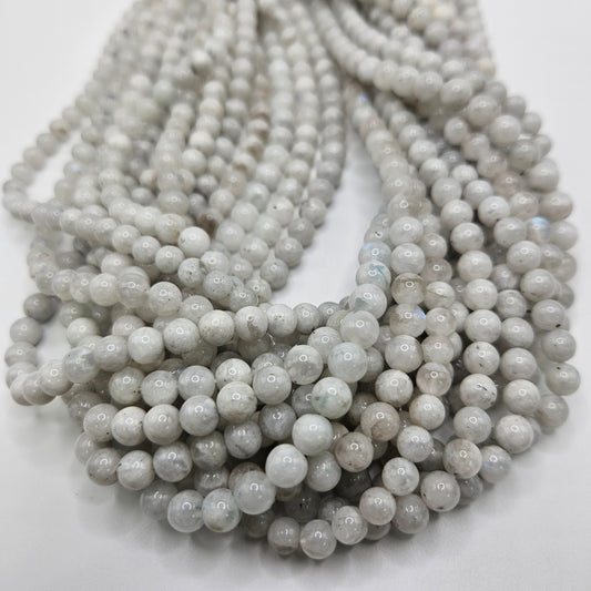 6mm Moonstone Round Bead Strand A Quality.