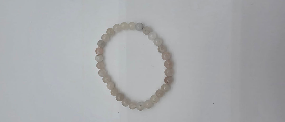 6mm Moonstone Stretch Bracelet.