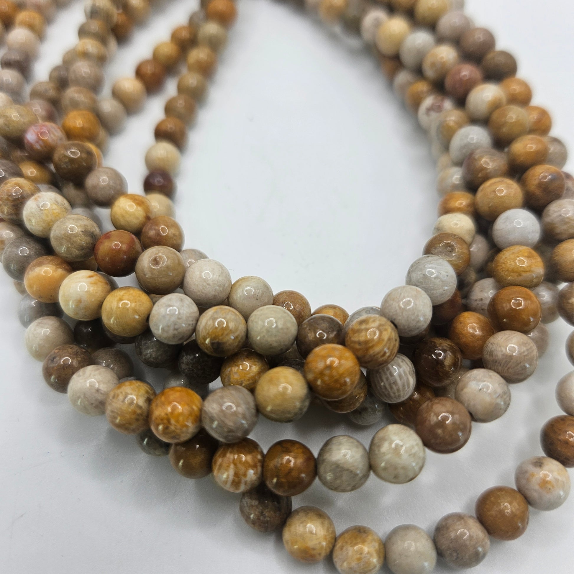 6mm Pentoskey Bead Strand.