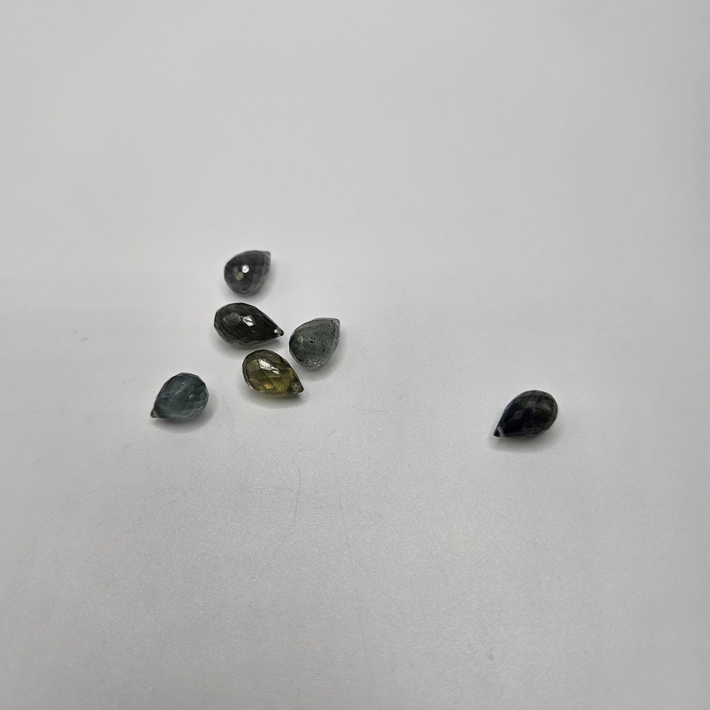 6mm Petra Aquamarine Drop Faceted Single.